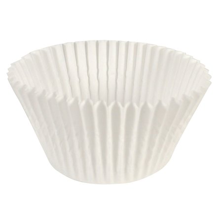 HOFFMASTER Fluted Bake Cup, 5-1/2", White, PK500 BL214-5-1/2SP